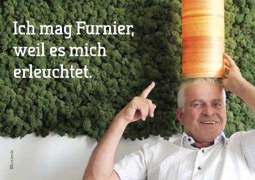Bilder 1 und 2: Furnier dient als Lampe der Erleuchtung. Fotos: IFN